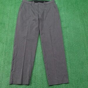 Murano Dress Pants 33x30 Gray Striped Ultimate Modern Comfort Flat Front